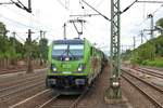 HSL Bombardier Traxx 187 505-3 am 16.07.19 in Hamburg Harburg vom Bahnsteig aus fotografiert