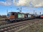 HSL 187 537 mit Kesselwagen Richtung Großheringen, am 26.11.2022 in Naumburg (S) Hbf.