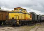 14.5.2015 Basdorf - Eisenbahnmuseum. 346 826 als Zug / Schlusslok (mit 52 8177) am Sonderzug der Berliner Eisenbahnfreunde.