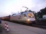 ES 64 U2 - 101 / 182 601-5 'HUPAC' am 03.09.2008 im Bahnhof Guben