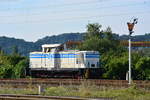 345 271-1 der ITB rangiert im Güterbahnhof Blankenburg Harz.