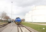 InfraLeuna 207 (275 010) und 211 (275 014) am 20.03.2023 im Tanklager Emleben.