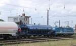 InfraLeuna 561 (91 80 6192 003-2 D-LEUNA) mit Tads-Wagen, am 03.07.2023 in Grokorbetha.