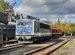 IntEgro 155 048-6 (91 80 6155 213-2 D-PRESS) am 24.10.2020 bei den Leipziger Eisenbahntagen im Eisenbahnmuseum Leipzig.