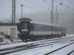 Am Vormittag vom 26.Januar 2013 standen noch zwei IntEgro ABomz und ein ABomz in DR-Farbgebung in Bergen/Rgen.Am Nachmittag wurden die Wagen von einem weiteren  IntEgro ABomz-Wagen verstrkt.