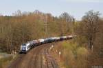 223 144 mit Kesselzug am 19.04.2015 in Reuth.