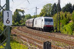 285 106-1 mit dem Kieszug bei der Einfahrt in Lindau-Reutin.