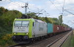 ITL - Eisenbahngesellschaft mbH mit   185 541-0  [NVR-Number: 91 80 6185 541-0 D-ITL] und Containerzug am 05.09.18 Bf.