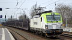 ITL - Eisenbahngesellschaft mbH, Dresden [D] mit  193 891-9  [Name: Michael] [NVR-Nummer: 91 80 6193 891-9 D-ITL] und einem Leerzug PKW-Transportzug Richtung Dresden weiter nach Tschechien am 26.03.21 Durchfahrt Bf. Saarmund.
