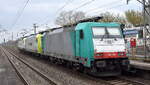 ITL - Eisenbahngesellschaft mbH, Dresden [D] mit einem Lokzug gezogen von  193 781-2  [NVR-Nummer: 91 80 6193 781-2 D-ITL] mit  185 543-6  [NVR-Nummer: 91 80 6185 543-6 D-ITL] +  E 186 128 