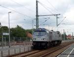 Durchfahrt  Blue Tiger  250 006 von ITL in Dresden-Reick - 15.07.2004  