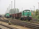 106 001 und 106 002 der ITL im Dresdner Hafen.27.10.07.