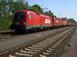 Taurus 1116 237-7 von ITL mit GZ aus Hamm in Richtung Oberhausen  ITL fhrt mit original BB 1116 ,auf dem Taurus befindet sich das  Markenzeichen  Taurus .(09.05.2008) 