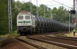 BR 232 hier als W 232-09 der Dresdner Eisenbahngesellschaft ILT (Import Transport Logistik Dresden)Richtung Wuhlheide. Aufgenommen zwischen dem Kreuz Biesdorf und Wuhlheide in Biesdorf Sd. 07.07.2008