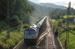 09.07.2009 250 006-4 auf dem Weg nach Dresden-Friedrichstadt kurz vor Cossebaude.