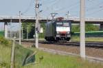 ES 64 F4 - 288 (189 288-4) der ITL als LZ zwischen Growudicke und Rathenow in Richtung Stendal.