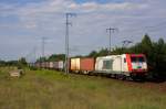 Die 185 649-1 von ITL am 04.08.2012 im alten Rangierbahnhof Berlin Wuhlheide.