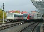 NE'81 VS, Desiro VT 2003A und NE'81 VT (letzte Generation) am 01.11.2005 im Bahnhof Schllkrippen.