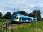 EuroBahn ET 8.14 als RB 65 Münster - Rheine bei Emsdetten, 20.07.2023