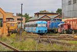 Historisches Eisenbahnwochenende im Mansfelder Land    301 011-2 (VT 407 | Esslinger Triebwagen) darf sich an diesem Wochenende bei der MaLoWa Bahnwerkstatt GmbH in Benndorf ausruhen, denn zwei