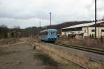 KML VT408 am 13.3.2008 bei der Einfahrt in Wippra.