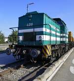 Diesellok der LDS GmbH am Bahnhof in Denzlingen, Aug.2019