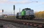 Am Abend des 20.04.2012 kam diese 277 030-3 (MAK G1700BB) der LDS als Tfzf in sdlicher Richtung durch Eschwege West.