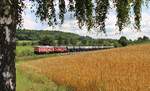 232 416-8 und 232 238-6 mit DGS 69122 waren am 21.07.17 von Sand Hafen nach Stendell unterwegs.