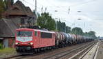 LEG - Leipziger Eisenbahnverkehrsgesellschaft mbH, Delitzsch  155 078-9  ([NVR-Nummer: 91 80 6155 078-9 D-LEG] mit Keeslwagenzug (leer) Richtung Stendell am 13.09.19 Berlin Buch.