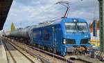 LEG - Leipziger Eisenbahnverkehrsgesellschaft mbH, Leipzig [D] mit der northrail Smartron  192 013  [NVR-Nummer: 91 80 6192 013-1 D-NRAIL] und Kesselwagenzug am 28.10.20 Berlin Karow.