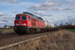 LEG 232 416 mit Kessel am 26.03.2023 in Stendell.