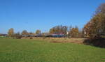 DGS 95449 von Neustadt (Donau) nach Bitterfeld, mit der LEG 248 022 passierte am 01.11.2024 den Fotostandort Oberjößnitz nahe Einfahrt Plauen.