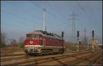 LEG 232 158-6 solo unterwegs (NVR-Nummer 92 80 0232 158-8 D-LEG, gesehen Berlin Schnefeld Flughafen 21.11.2010)