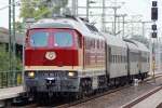 08.09.13 / die Ludmilla der LEG (132 158-7) mit dem Sonderzug E 75910 zum Winzerfest nach Freyburg/Unstr.