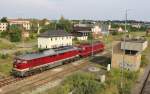 132 158 und 250 137 der LEG waren am 28.07.14 in Gera Hbf zusehen.