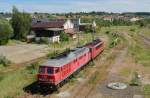 232 416-8 und 155 078-9 der LEG zu sehen am 02.06.15 in Gera.