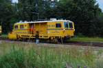 Grobaustelle Eiserner Rhein, am Abend des 7.8.2010 versah dieses Arbeitsgefhrt 25013  seinen Dienst bei Wegberg.