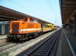 Locon 210 262 durchfhrt Braunschweig Hbf richtung Hannover (6.8.2007)