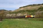 ES 64 F4 - 206 (Locon) mit Gterzug bei Himmelstadt (22.04.2010)