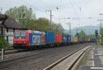 482 003 (Locon) mit Containerzug am 8.5.2010 durch Kreiensen