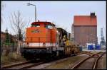 Locon 212 (293 503-9) vor dem Nordhafen Stralsund.