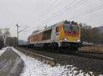 Locon 401, 264 005-5 bespannte auch am 13.02.2013 wieder den Tchibo-Containerzug gen Norden.