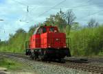 Locon 216 (214 007) auf Leerfahrt Richtung Bremen am 13.04.14 in Vehrte.