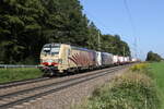 193 777 und 189 901 mit einem  KLV  aus Salzburg kommend am 4. September 2024 bei Hufschlag.