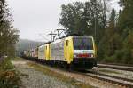 189 903 + 904 mit KLV Zug am 10.10.2009 in Aling.