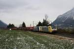 189 905 und 185 662 mit dem Winner am 05.12.2009 bei Niederaudorf.