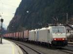 Railpool 186 Tandem mit  Wiener express  in Brixlegg.08.12.2009 