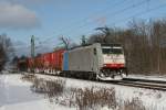 186 110 mit einer Sonderleistung nach Italien am 30.01.2010 in Haar.