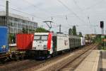 185 662 + 1 Wagen + 185 664 am 10.06.2010 am Heimeranplatz in Mnchen.