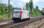 185 664-0 (Lokomotion, Kombiverkehr) als Tfzf am 09.08.2010 in Mnchen-Heimeranplatz